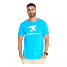 Camiseta Inviktus Mountain Azul Camiseta Casual 100% Algodão