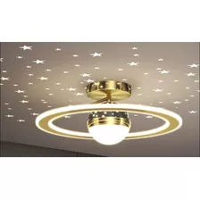 Lustre Circular Efeito De Estrelas Led 3 Em 1