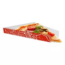 Caixinha Suporte Embalagem De Fatia De Pizza Vermelho 1000u