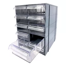 Gaveteiro Organizador Cinza Multiuso Magus Cg510