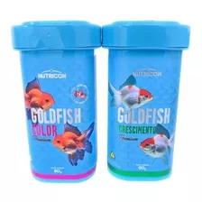 Kit Ração Goldfish Color 80g + Crescimento 90g Nutricon