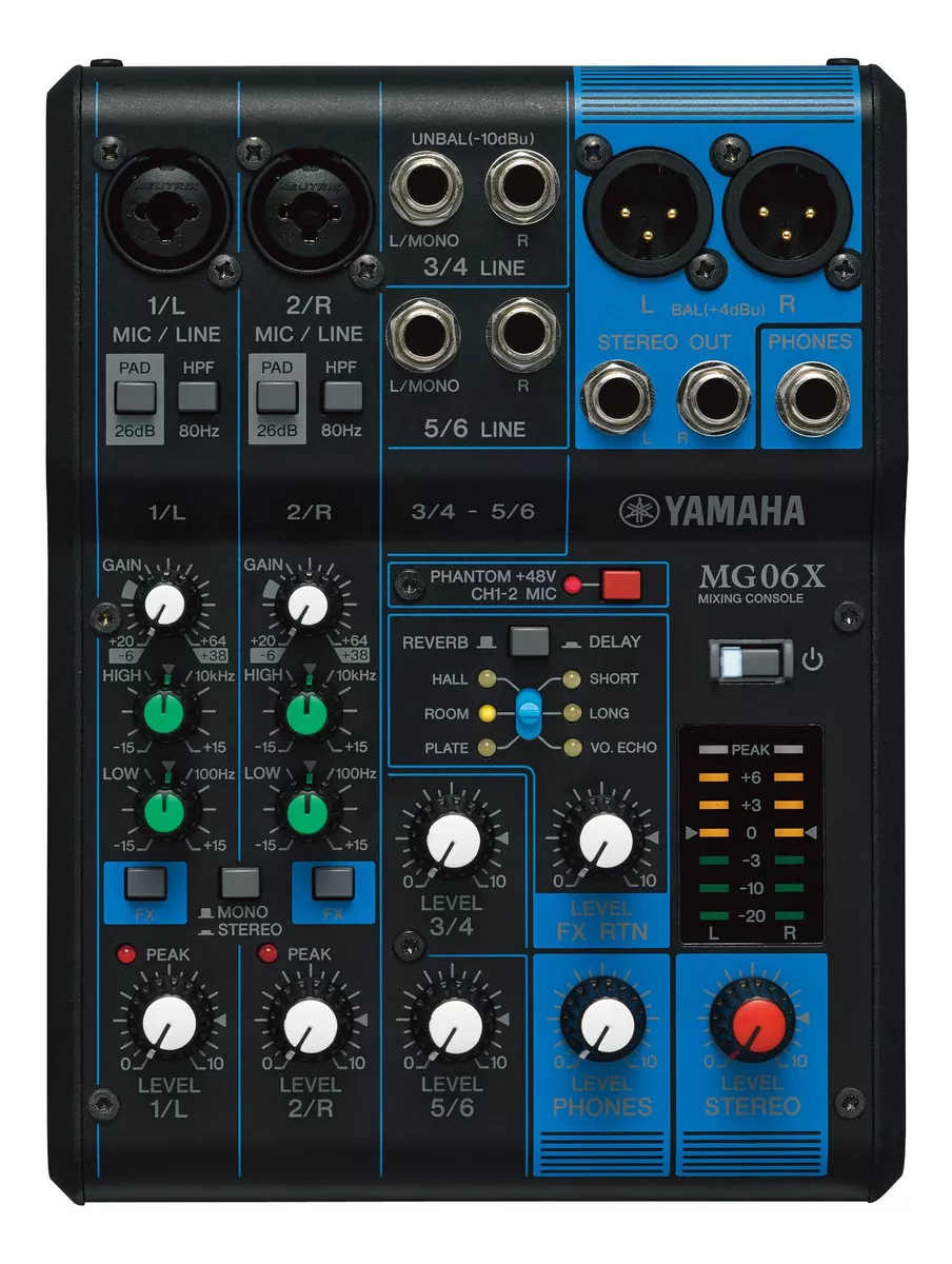 Consolas Analógicas Con Efectos Yamaha Mg06x