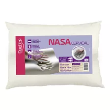 Travesseiro Inteligente Duoflex Nasa Cervical 68cm Cor Branco