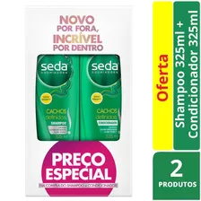  Kit Shampoo + Condicionador Cachos Definidos Seda 325ml