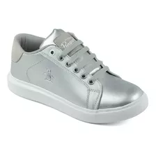 Tenis Original Penguin Style Dorothy Color Plata Para Dama