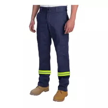 Pantalón De Trabajo Ae Con Reflectivo Azul 36/60 Disershop