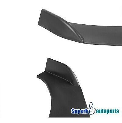 Universal Benz Audi Black Front Bumper Lip Lower Spolier Spa Foto 5