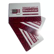 Paquete 4 Chips Telefonia Internet Para El Bienestar Jrmovil