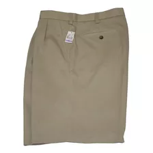 Izod Bermuda Plisada Para Hombre