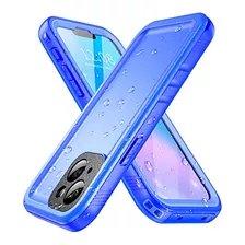 Funda Waterproof Para iPhone 13 Mini Azul Plastico-022
