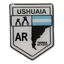 Adesivo Resinado Ushuaia Terra Del Fogo Viagens Moto 5x5.