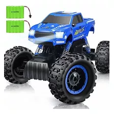Doble E 1:12 Rc Cars Monster Truck 4wd Motores Duales Color Blue Personaje Double E