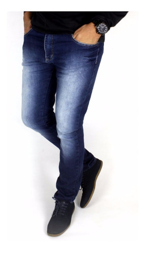Calça Jeans  Com Lycra Masculina Plus Size  Frete Gratis