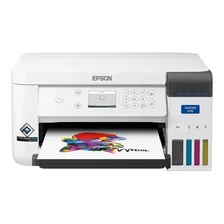 Impresora A Color Simple Función Epson Surecolor F170 Con Wifi Blanca 100v/240v Tintas Cmyk Sublimación