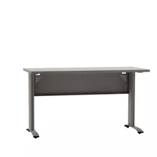 Mesa Secretaria Aretto 119cm Sem Gavetas Cinza Pandin