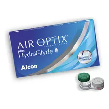 Lentes De Contato Air Optix Plus Hydraglyde Grau Esférico +6,00 Hipermetropia
