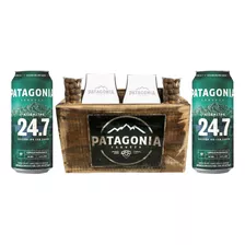 Cajón Vintage + 2 Patagonias + 2 Vasos Patagonia