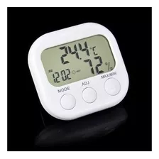 Medidor Humedad Temperatura Digital Interior ºc ºf Con Reloj