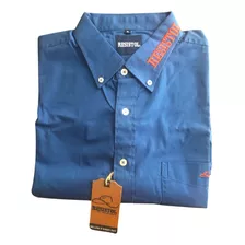 Camisa De Rodeo Resistol/competition Shirt.hombres/men.azul.