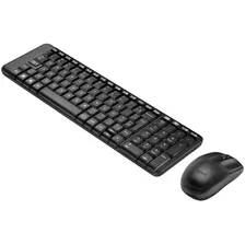 Kit Teclado E Mouse Sem Fio Mk220 Preto Logitech