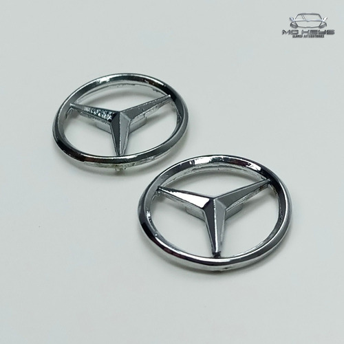 Emblema Llave Control Mercedes Benz Logo 2 Piezas Foto 7