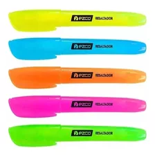 Resaltador Biselado Neon Ezco Colores Surtidos X6 Unidades