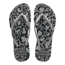 Ojotas Havaianas Slim Animal Mujer Sandalias Goma Estampadas