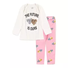 Conjunto Infantil Feminino Meia Estação The Future Is Ours C