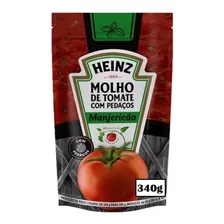 10x Molho De Tomate Manjericão Heinz Em Sachê 340 G