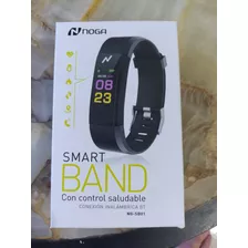 Smartband Noga Banda Ng-sb01 Caja Negra, Malla Negra