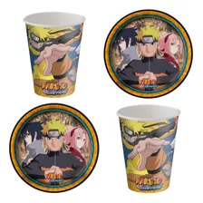 Copos E Pratos Festa Naruto - Kit Promocional