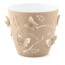 Vaso Planta Jarro Cachepot Flores Borboleta 3d 2,5l Plasvale