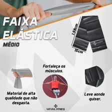 Faixa Elástica Para Pilates- Nível Médio Natural Fitness