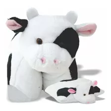 Pelúcia Bichinho Travesseiro - Vaca - Vaquinha Soft Toys