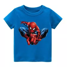 Remera Hombre Araña Spiderman Nene Niño Infantil Algodón