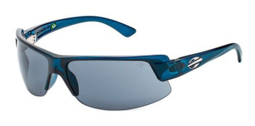 Óculos De Sol Mormaii Gamboa Air 3 One Size Armação De Grilamid Cor Azul-brilhante, Lente Cinza De Policarbonato Clássica, Haste Azul-brilhante De Grilamid
