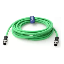 Cable Ethernet Flexible Eonvic M12 Código D 4 Pines A 4 Pine