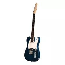 Guitarra Eléctrica Newen Tl Newen De Lenga Azul Laca Poliuretánica Con Diapasón De Palo De Rosa