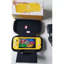 Nintendo Switch Lite 32gb Color Amarillo Con Super Smash 