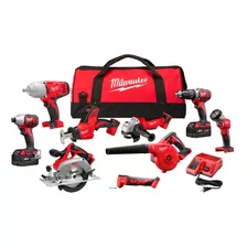 Milwaukee M18 18v Kit 9 Herramientas.