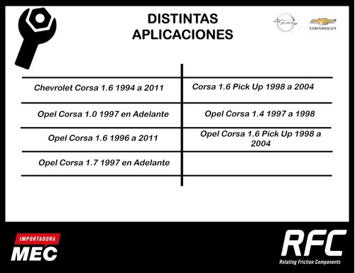 Pastilla De Freno Volkswagen Parati 1.0 1998 A 2005 Delanter Foto 7