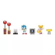 Set Sonic Hedgehog - Diorama Electrico Con Sonic Y Tails