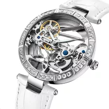 Reloj Mecánico De Cuero Para Mujer Senors Tourbillon