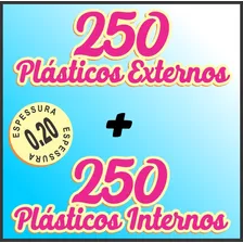 500 Plásticos Discos Vinil Lp 250 Externo Grosso 250 Interno