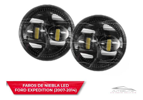 Par Faros Led Niebla Expedition Ford 2007-2014 Luz Blanca Foto 2