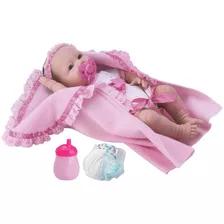 Boneca Bebê Estilo Reborn Faz Xixi De Verdade Com Acessórios