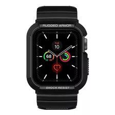 Capa Spigen Rugged Armor Pro Apple Watch Series 6/5/4 (40mm) Cor Da Caixa Preto Cor Da Pulseira Preto