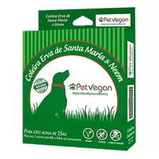 Coleira Repelente Erva De Santa Maria Pet Vegan Para Cães G