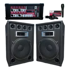 Combo 2 Bafles 15 500w/consola Moon Usb/sd/buetooth/1mic