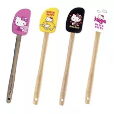 Espatula De Madera Y Silicona De Hello Kitty 